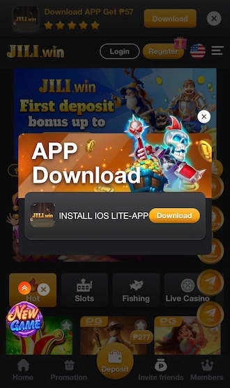 Click on the "Install iOS Lite App" option.