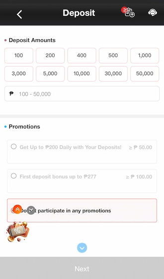 Enter the appropriate amount